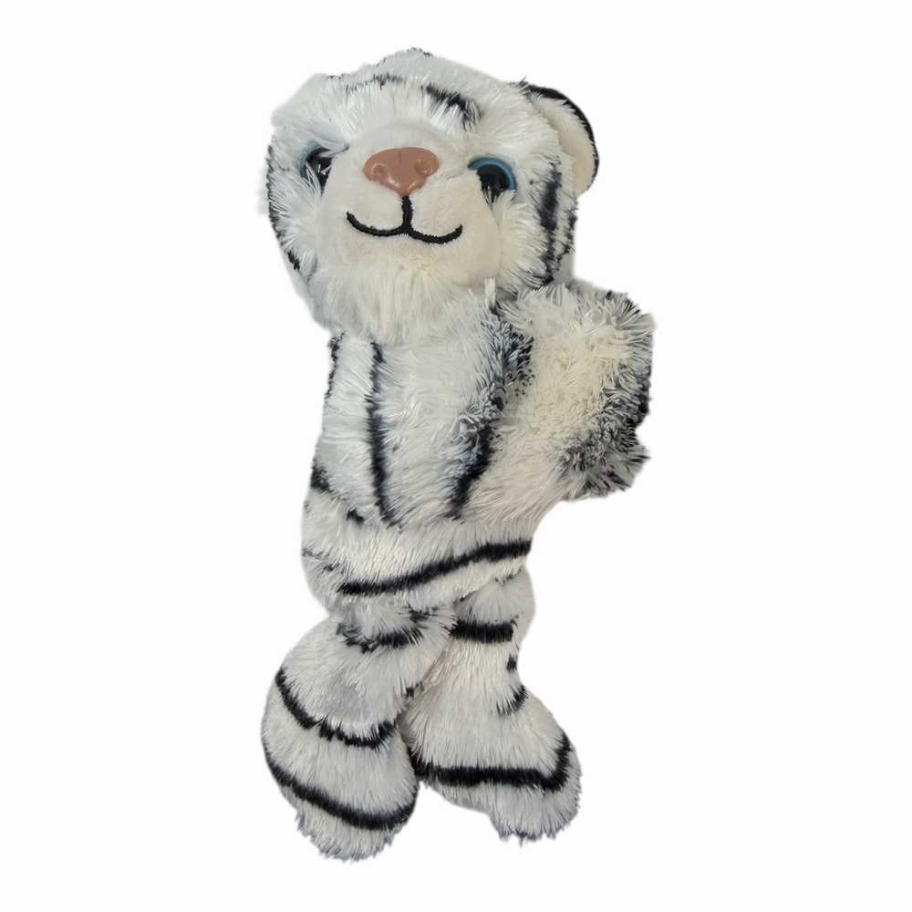 Wild Republic White Tiger Huggers Wrist‎ Slap Bracelet Plush 8"